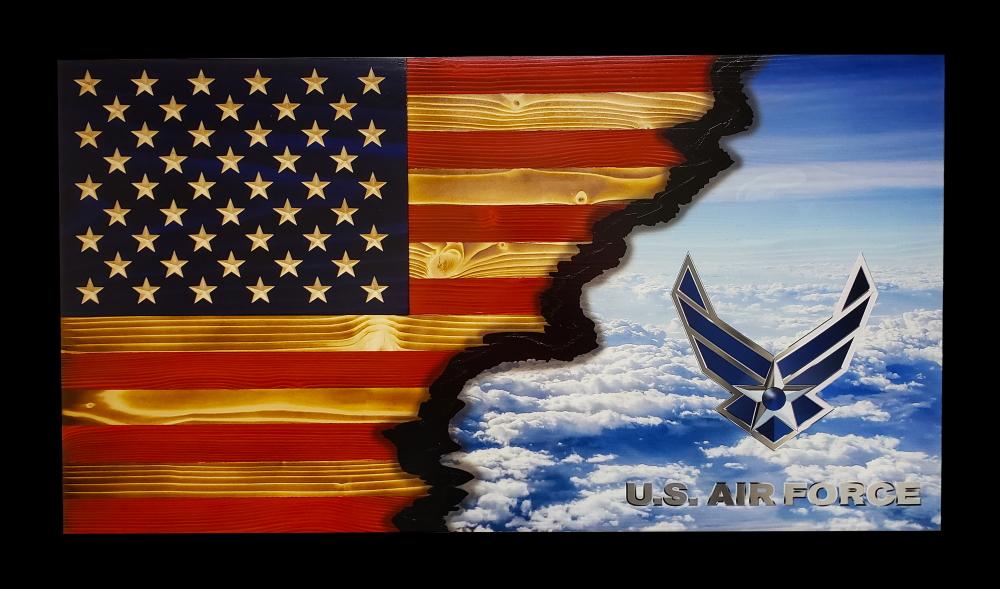 U.S. Air Force Ripped Flag